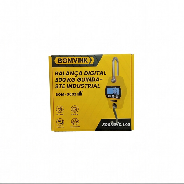 Balança Digital Industrial 300kg BOM-6602