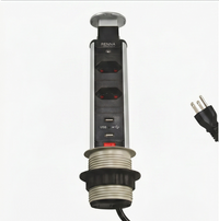 Torre Multiplug Retrátil Com 3 Tomadas e USB BM8691