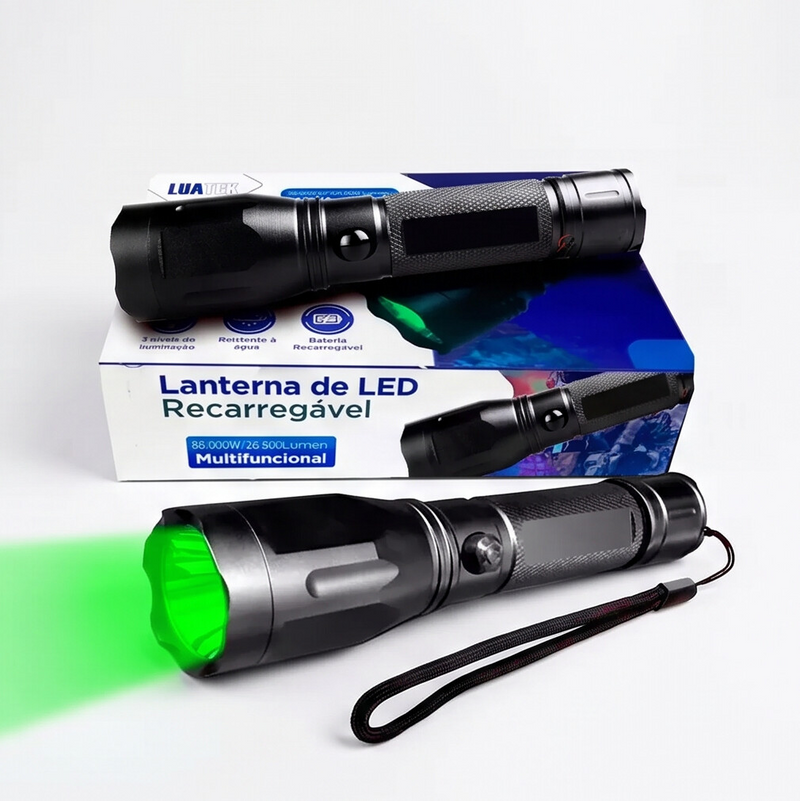 Lanterna Tática Led Foco Verde LT-410