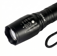Lanterna Tática Militar X-900 l Zoom l 100m l Sinalizador